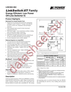 LNK364PG datasheet  